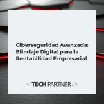 Una fortaleza digital futurista protegiendo datos valiosos, con elementos que sugieren rentabilidad empresarial.