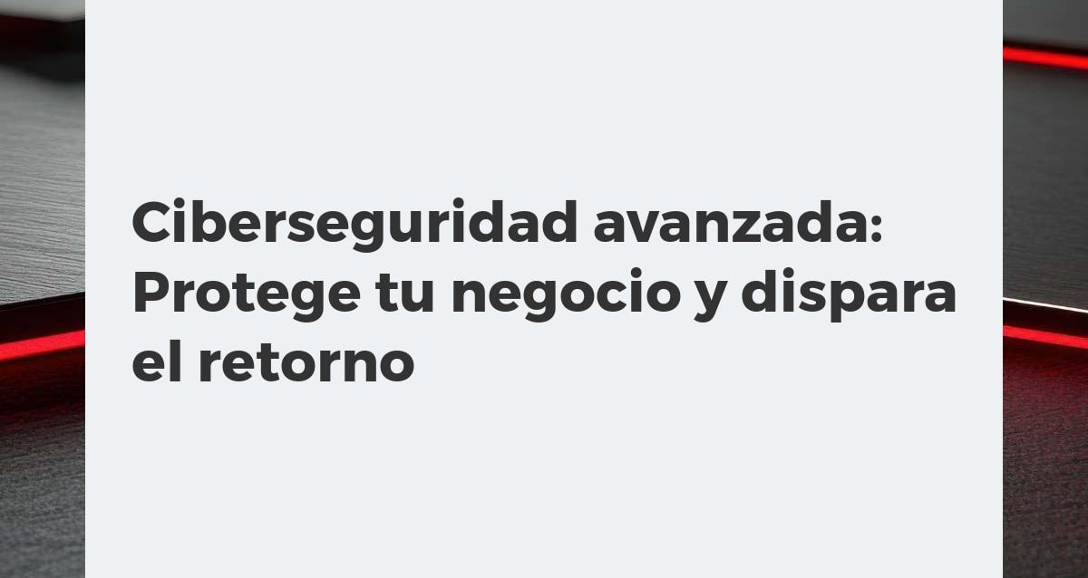 Escudo digital protegiendo red corporativa con gráficos de crecimiento financiero, simbolizando ciberseguridad avanzada y ROI.