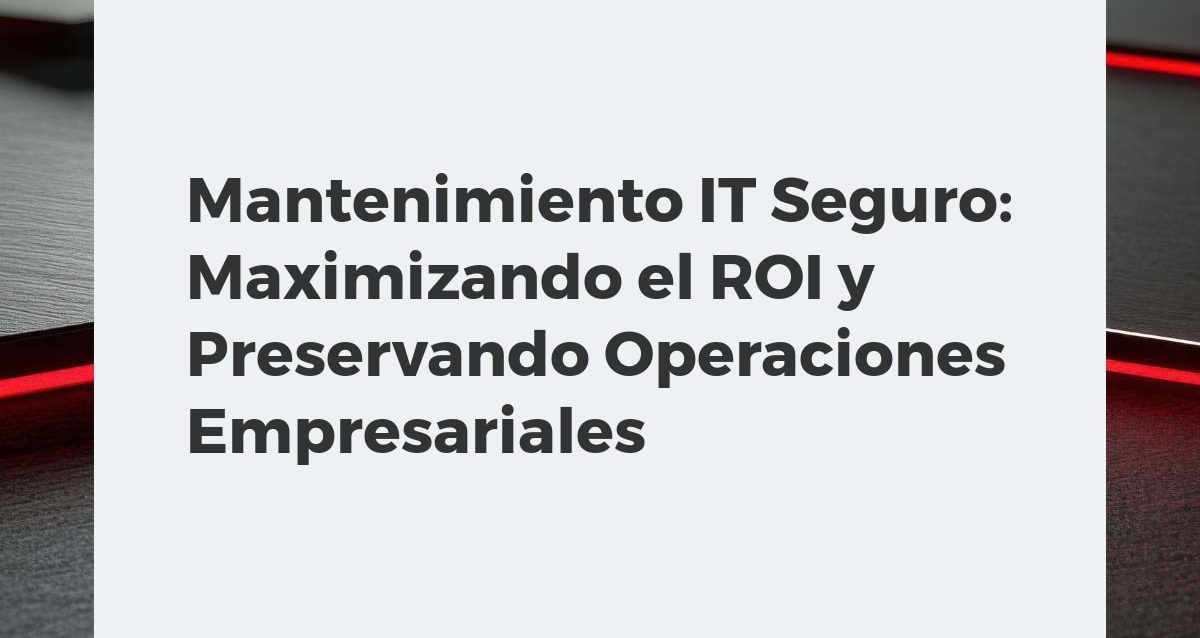 Centro de datos seguro con servidores y gráficos de crecimiento, simbolizando mantenimiento IT eficiente y protección empresarial.